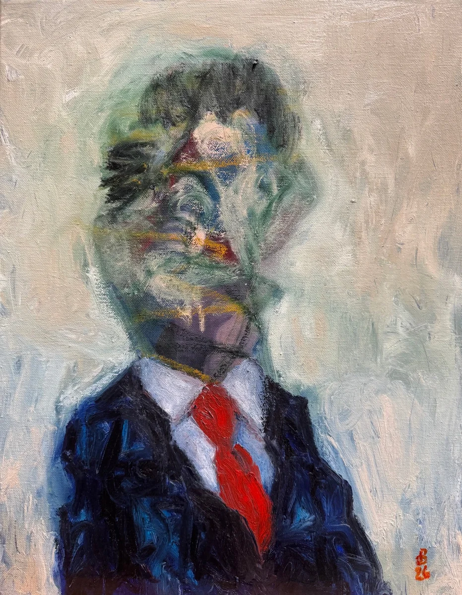 Man With Red Tie